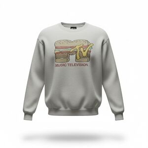 MTV Light Gray Crewneck Sweater